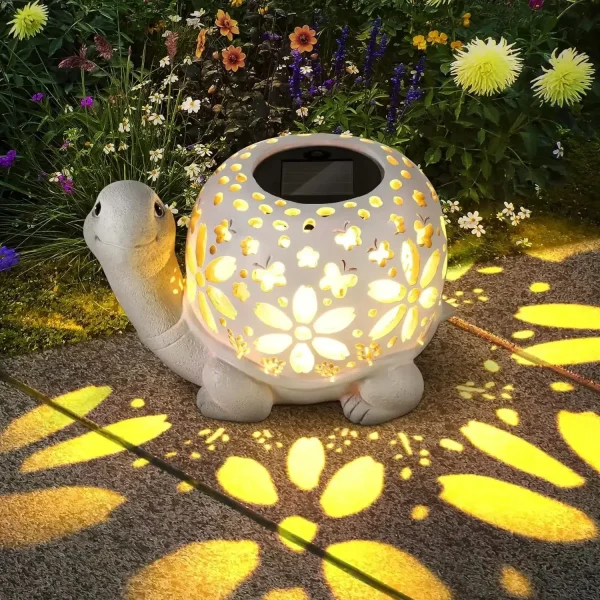Solar Outdoor Statue Statue With Light Birthday Gift For Mom, Unique Female Gift, Garden Statue for Spring Decoration Rose Bees